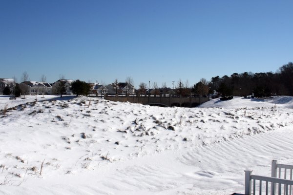 The view toward the bridge